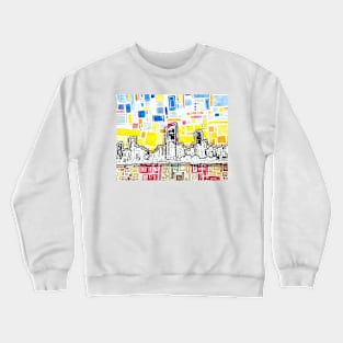 Contemporary Brisbane Cityscape Crewneck Sweatshirt